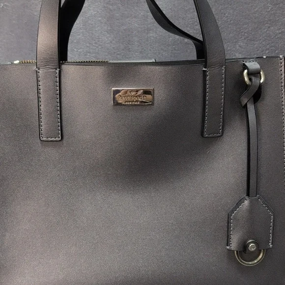 Kate Spade Silver Tote Bag - Picture 2 of 5
